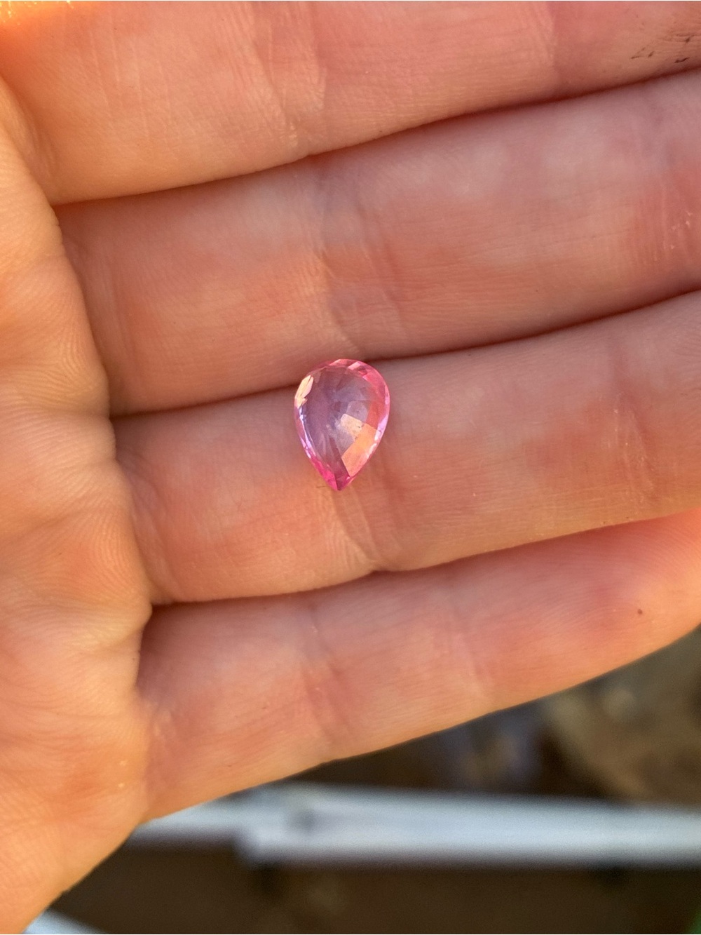 Rare 2.46ct genuine pink sapphire loose in jar - Picture 10 of 14